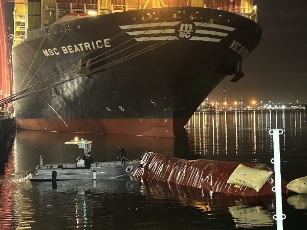 Emergency Shipping Container Recovery at the Port of Long Beach